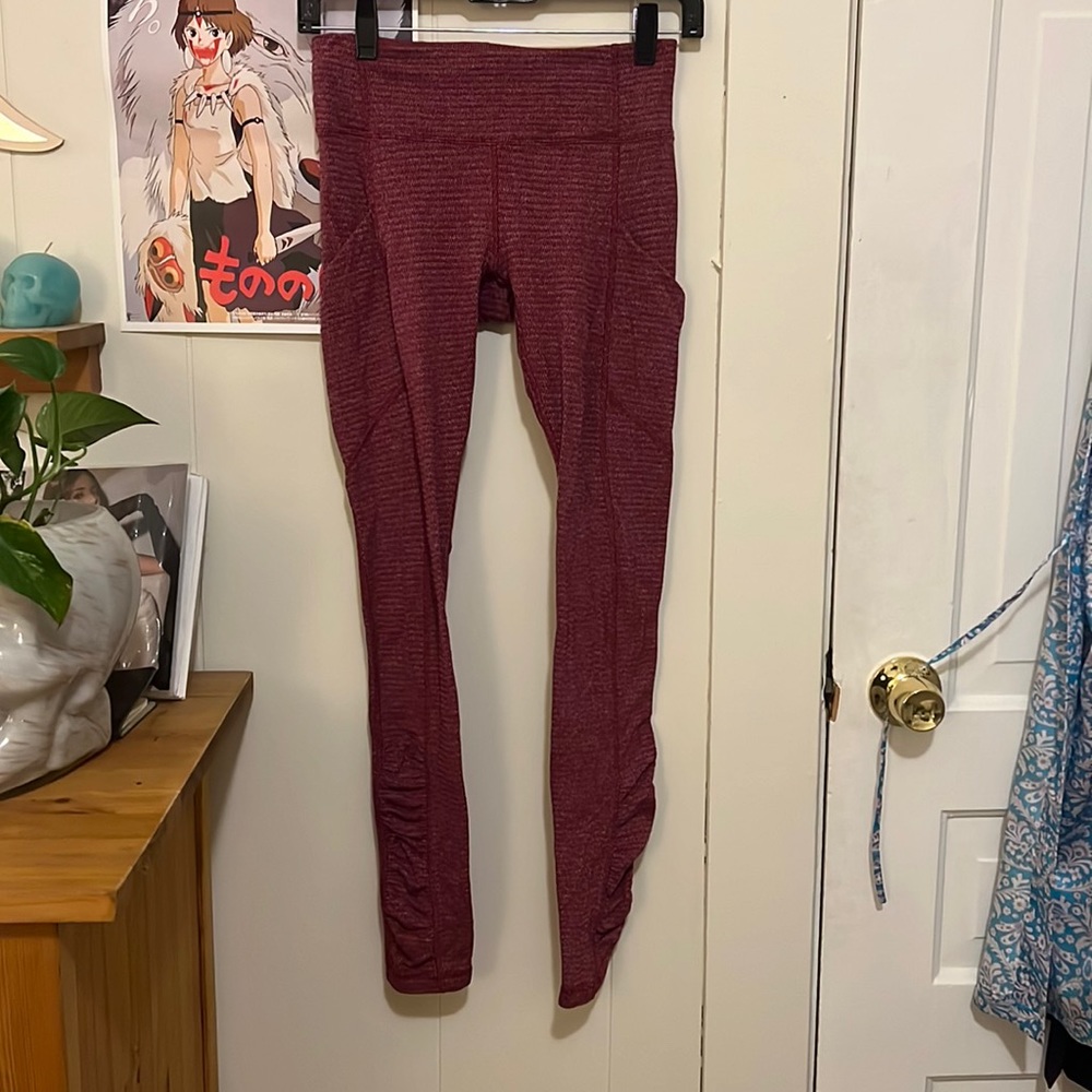 Red lululemon leggings